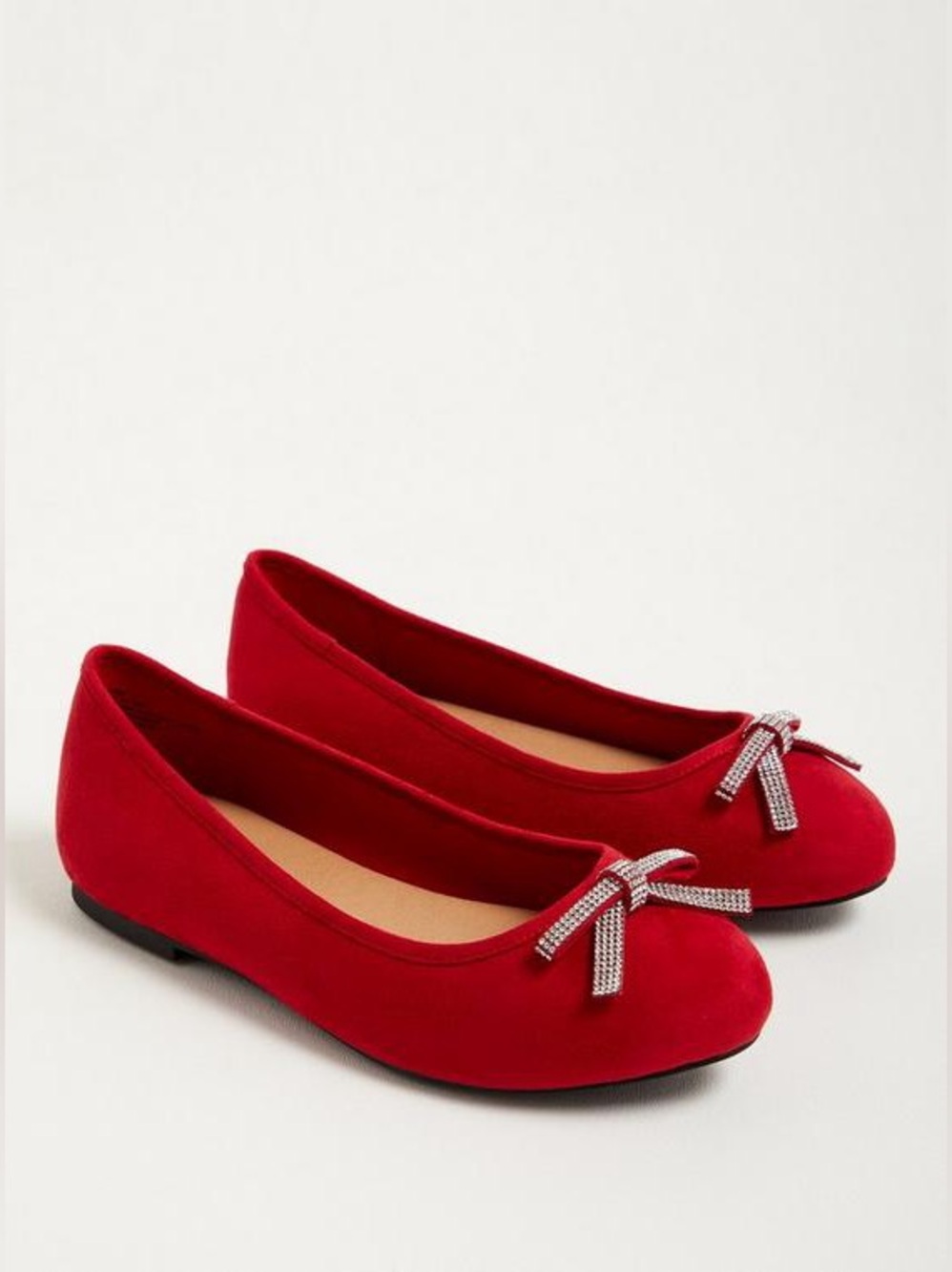 TORRID Red Ruby Bow Ballet Flats 10